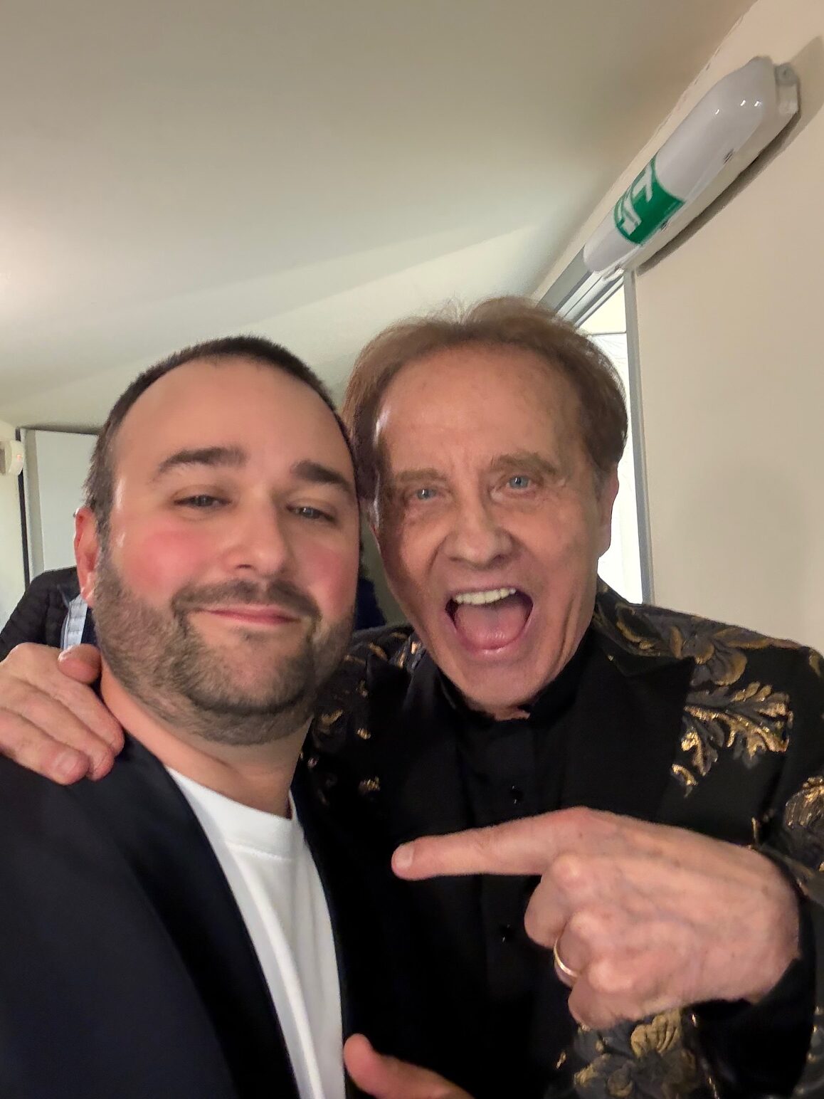 Alessandro Lora con Roby Facchinetti